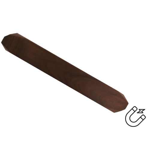 Barre aimantée murale en acacia personnalisable - Support magnétique 40cm