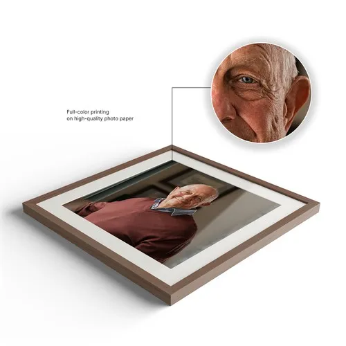 Cadre Photo avec Passe-Partout Personnalisable - Sérigraphie