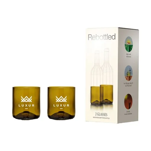Rebottled® Short Tumbler 2-pack verres