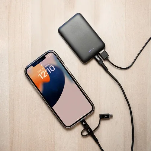 BATTERIE DE SECOURS ULTRA COMPACTE - 5000 MAH NOIRE