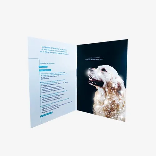 Carte de vœux en bois 3D personnalisable - Format A6