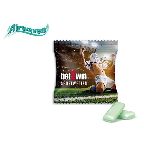 Duo Chewing-Gums Menthe en Sachet Personnalisable - Goodies Publicitaires