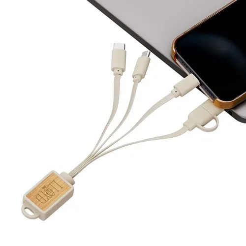 Connecteur Multiple Éco-Responsable en Fibre de Blé Personnalisable