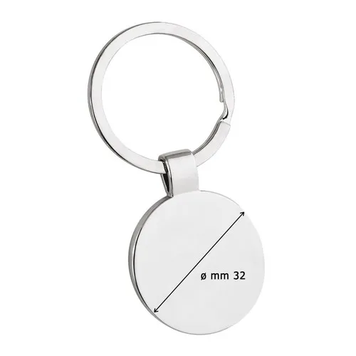 Porte-clés Métal Chromé Personnalisable - Finition Premium