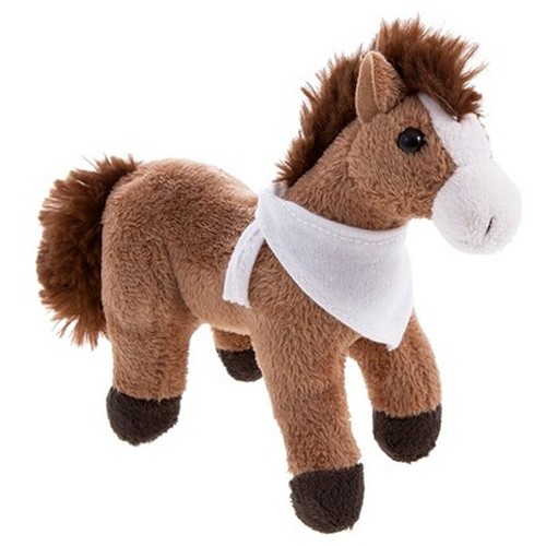 Peluche Cheval Personnalisable avec Foulard - Cadeau Publicitaire