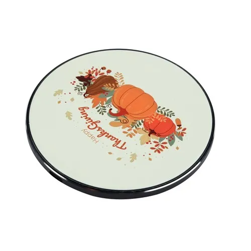 Chargeur sans fil Centaurus 10W output Bambou clair