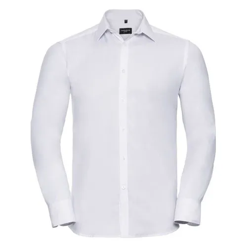 Chemise à Chevrons Cintréé Manches Longues Homme