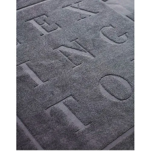 Tapis de bain personnalisé avec logo embossé - Éponge jacquard relief