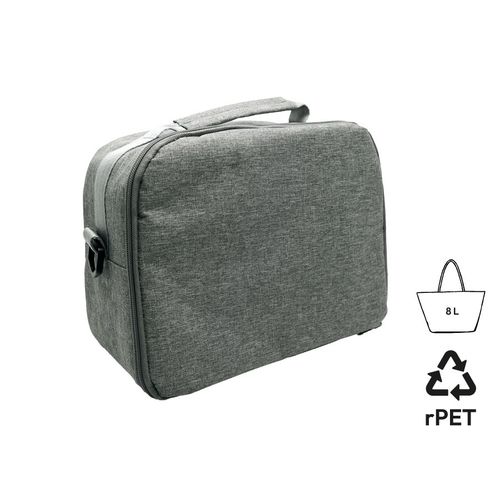 Sac Isotherme Bento 8L Gris RPET - Personnalisable par Sérigraphie