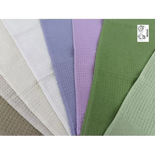 Torchon personnalisé nid d'abeille avec broderie logo - 38x58 cm