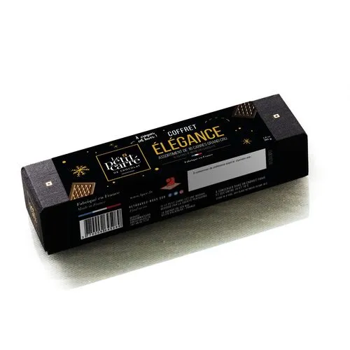Coffret Prestige 16 Carrés de Chocolat Assortis Personnalisables