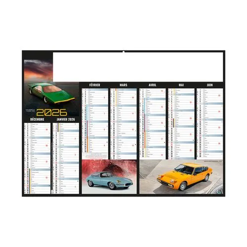 BOLIDES 2026 - MIDI 430 x 335 mm - LEGER 400G - SANS MARQUAGE - 1 TROU EN TETE