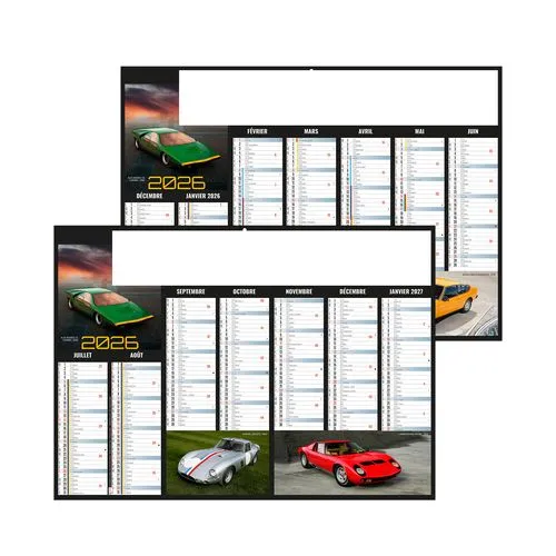 BOLIDES 2026 - MIDI 430 x 335 mm - LEGER 400G - SANS MARQUAGE - 1 TROU EN TETE