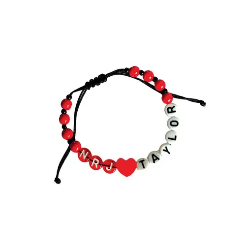 Bracelet Perles Personnalisable - Cordon Ajustable Adulte