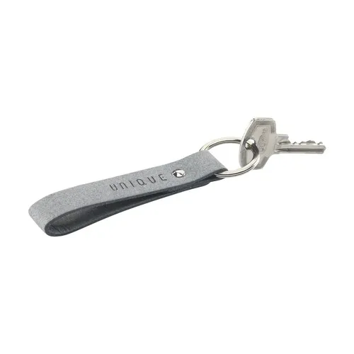 Recycled Denim Textile Keyring porte-clés