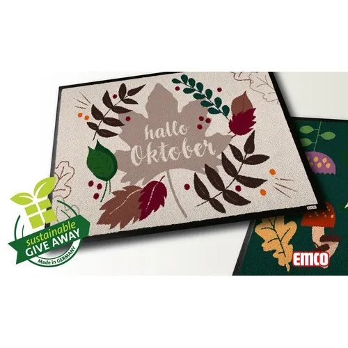 Tapis de sol personnalisé motifs automne - Fabrication allemande
