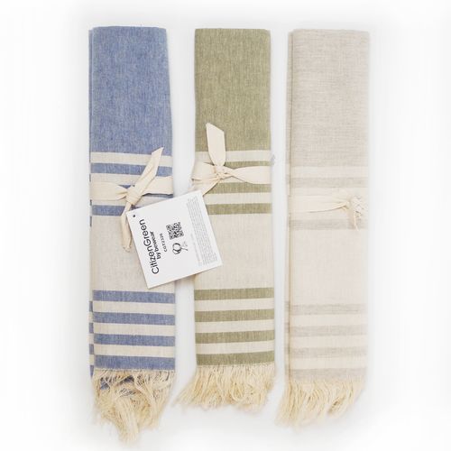 Fouta Légère Éco-Responsable 70x140 cm - Matières Recyclées