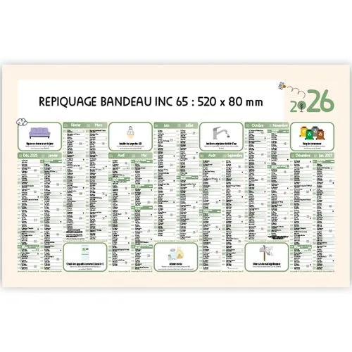 Calendrier Bancaire Écologique 2026 - Gestes Éco-Responsables