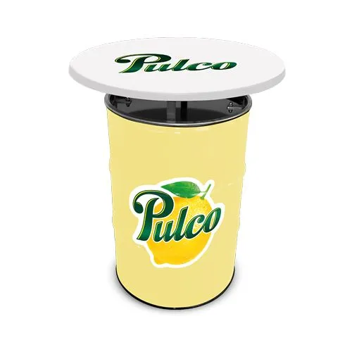 Cendrier sur Fût 200L RAL - Personnalisable par Sérigraphie