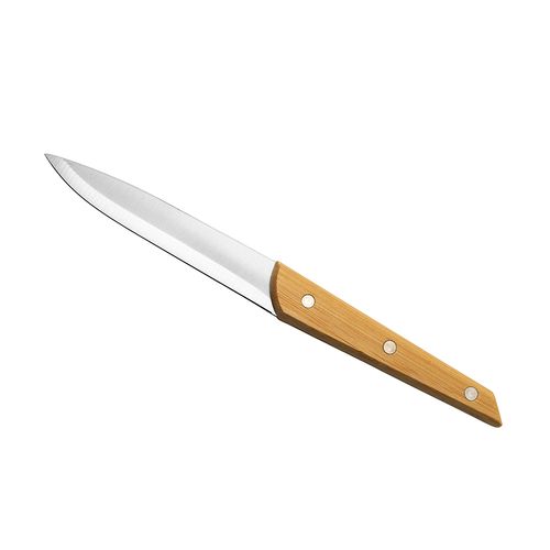 Set de 4 Couteaux de Table en Bambou Personnalisables - Coffret Cadeau