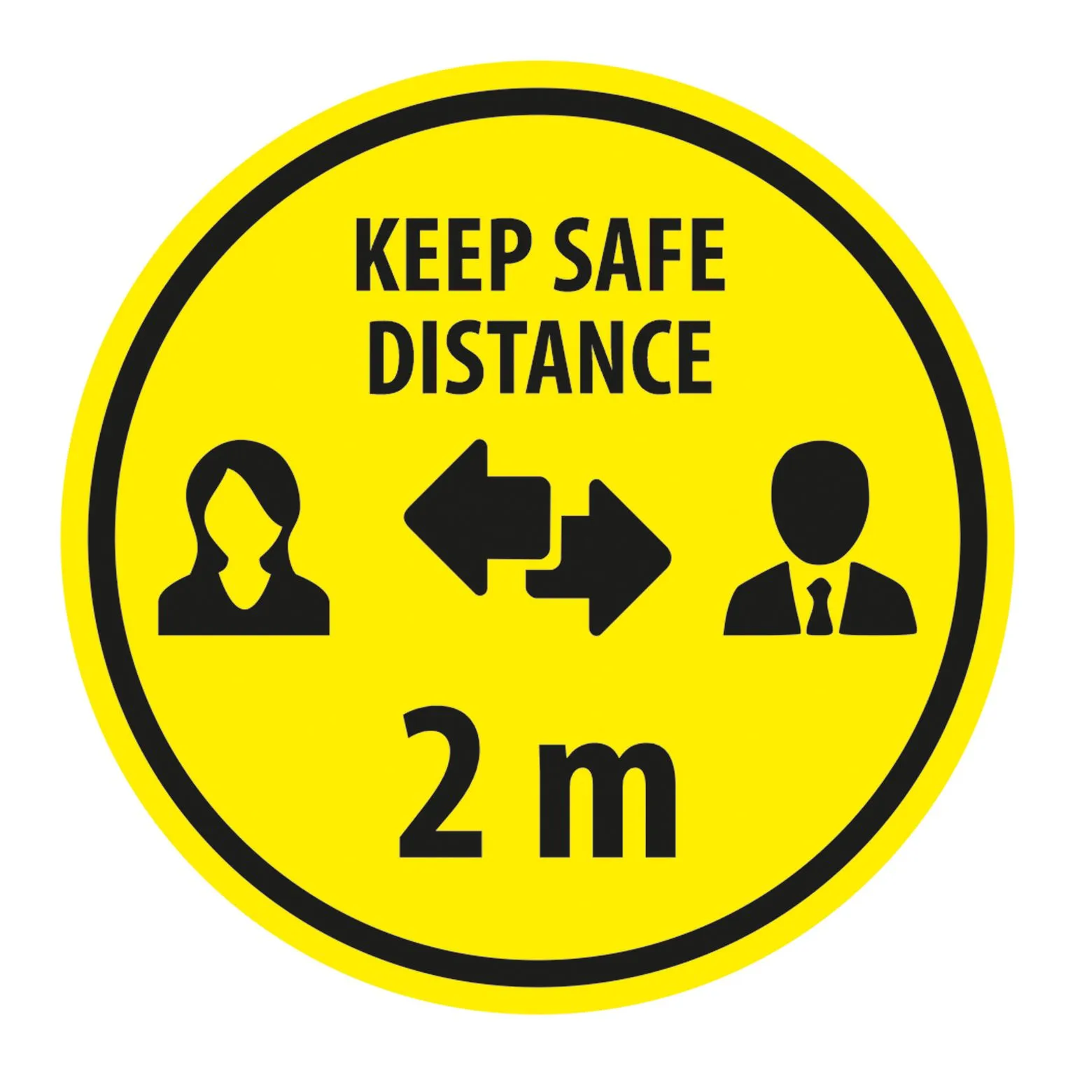 Autocollants de Signalétique Sécurité et Distanciation Sociale Professionnels