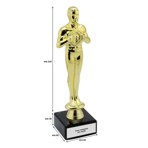 Trophée Statuette Laurier 214mm - Personnalisable par Sérigraphie