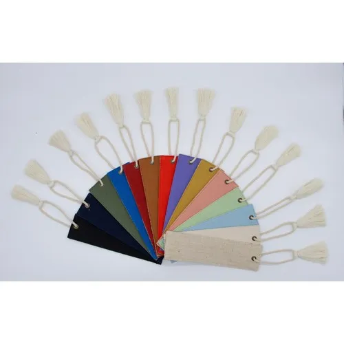 Marque-page Jute Coton Bio GOTS Personnalisable - Commerce Équitable