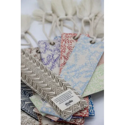 Marque-page Jute Coton Bio GOTS Personnalisable - Commerce Équitable