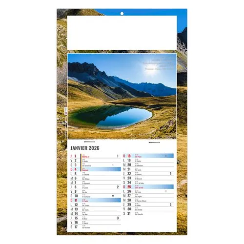 PLAQUE 1 VUE ALAIN 2026 - DOS CARTON - BLOC B2 - SANS MARQUAGE