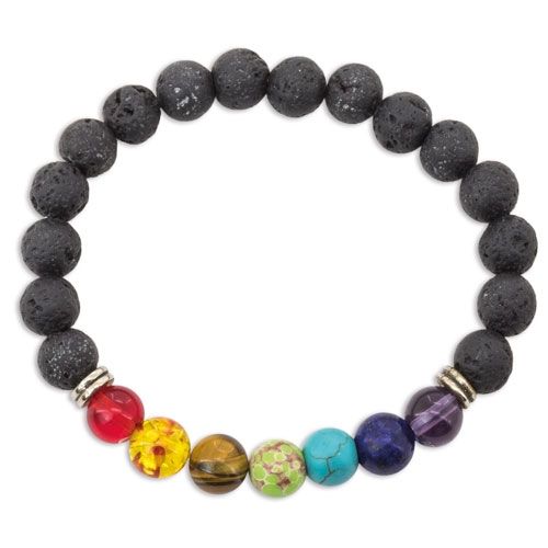 Bracelet Pierre Volcanique Naturelle Personnalisable