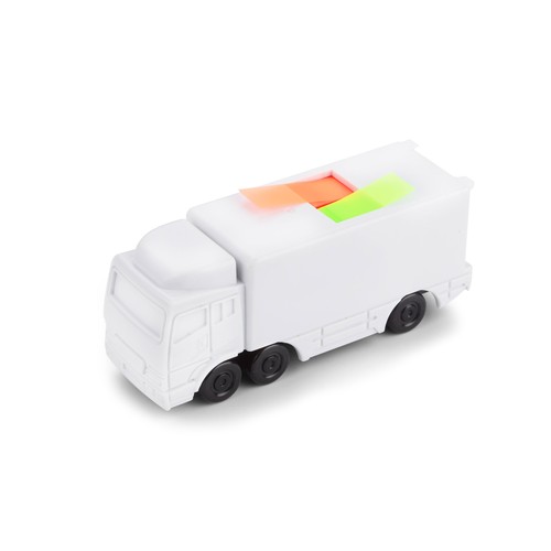 Mémos Autocollants Forme Camion avec Marque-Pages Repositionnables