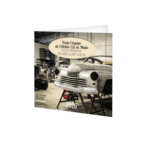 CARTE DE VOEUX CREATION AVEC ENVELOPPE 2026