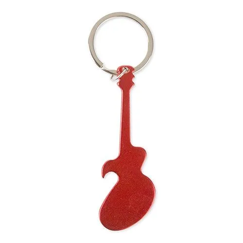 PORTE-CLÉ ALUMINIUM GUITARE ROUGE