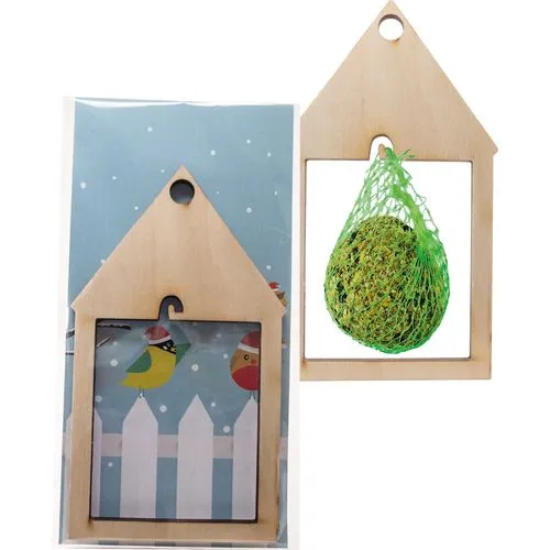 Maisonnette à Oiseaux en Bois Personnalisable - Cadeau Écologique