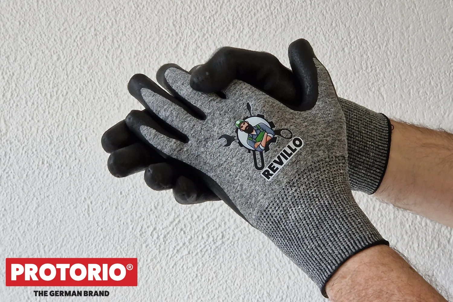 Gants de travail polyester enduit nitrile personnalisables