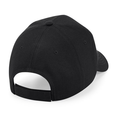 Casquette 6 Panneaux Personnalisable en Coton Sergé - Noir