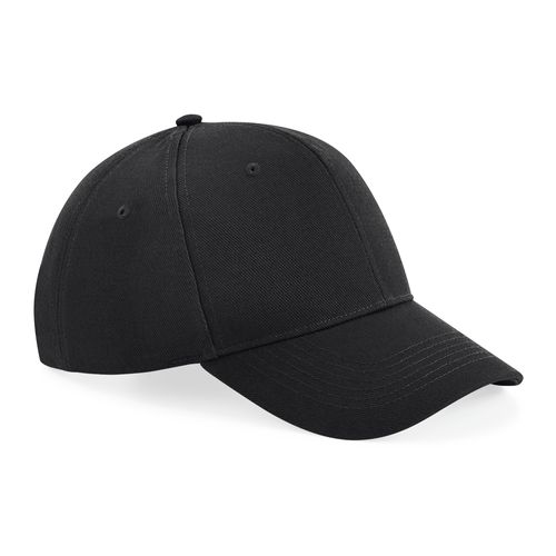 Casquette 6 Panneaux Personnalisable en Coton Sergé - Noir