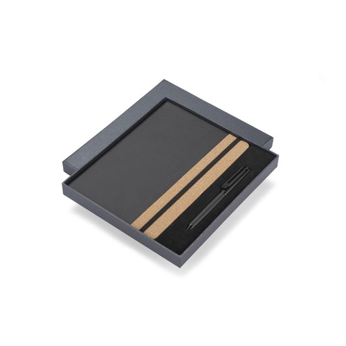 Coffret Carnet Éco-Cuir et Stylo - Cadeau d'Affaires Premium