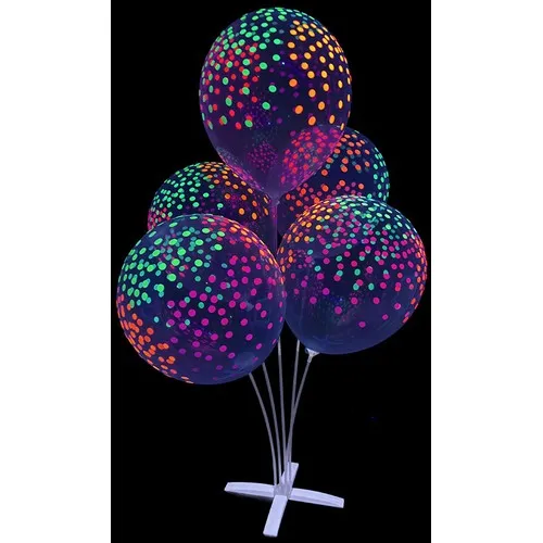 Ballons Fluo Néon UV 30 cm - Lot de 10 - Personnalisables