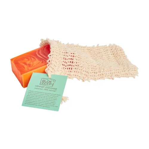 Pochette à savon en chanvre naturel personnalisable