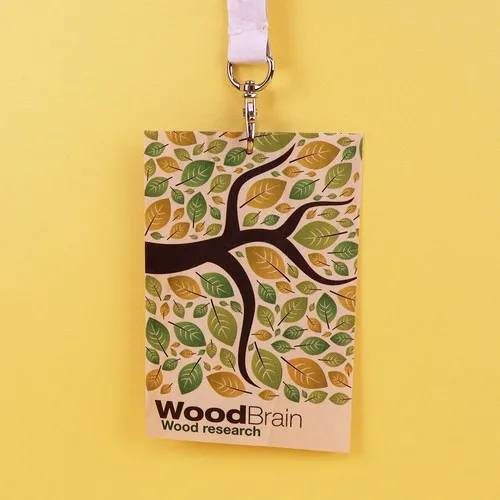 Badge Bois Magnétique Personnalisable - Fabrication Française