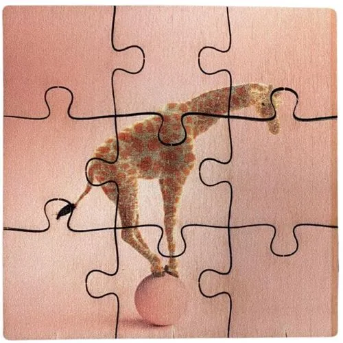 Puzzle français CARRÉ en bois 16 pièces