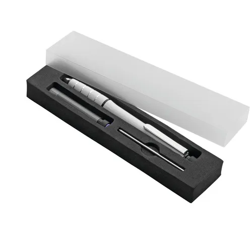 Stylo bille tactile métal noir mat - Personnalisable par sérigraphie