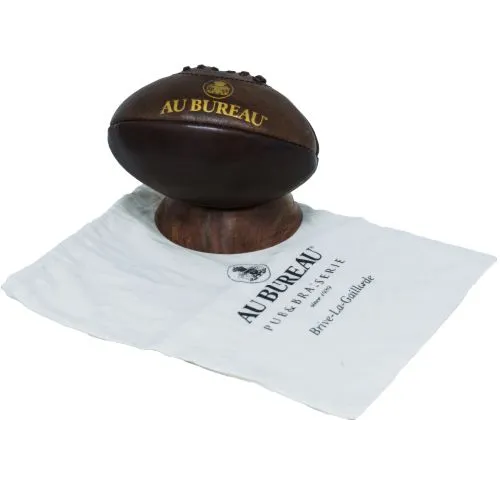 Mini Ballon de Rugby Vintage en Cuir - Objet Publicitaire Premium