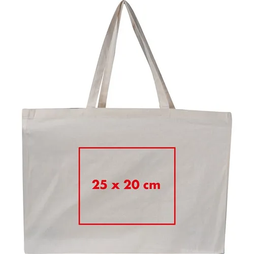 Sac Shopping XXL Coton 140g Personnalisable - Grandes Anses