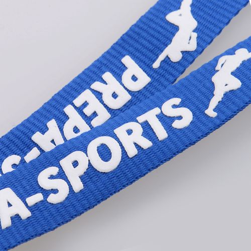 Lanyard Polyester Relief Mousse - Marquage Texture 3D Personnalisé