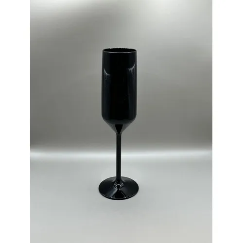 Flûte à Champagne Noire Incassable 17cl - Personnalisation Quadri