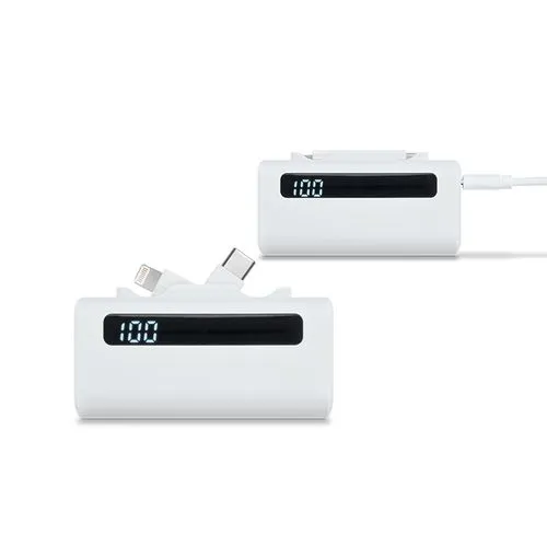 Batterie Externe 5000 mAh Compacte en rABS Personnalisable