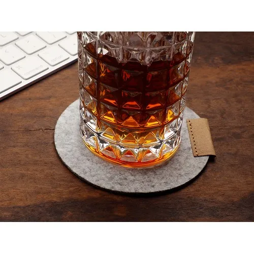 Sous-verre publicitaire personnalisé en feutre - Lot de 10