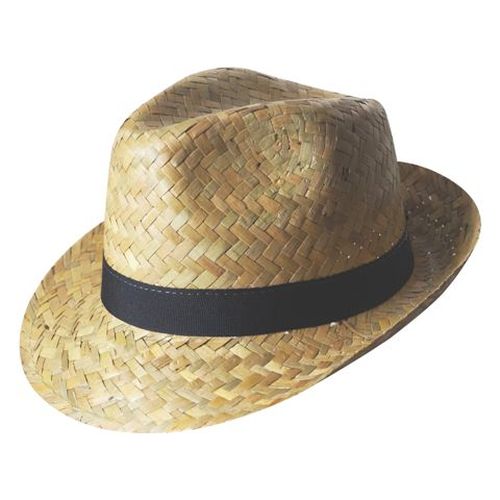 Chapeau paille dorée personnalisable - Fabrication européenne sur-mesure